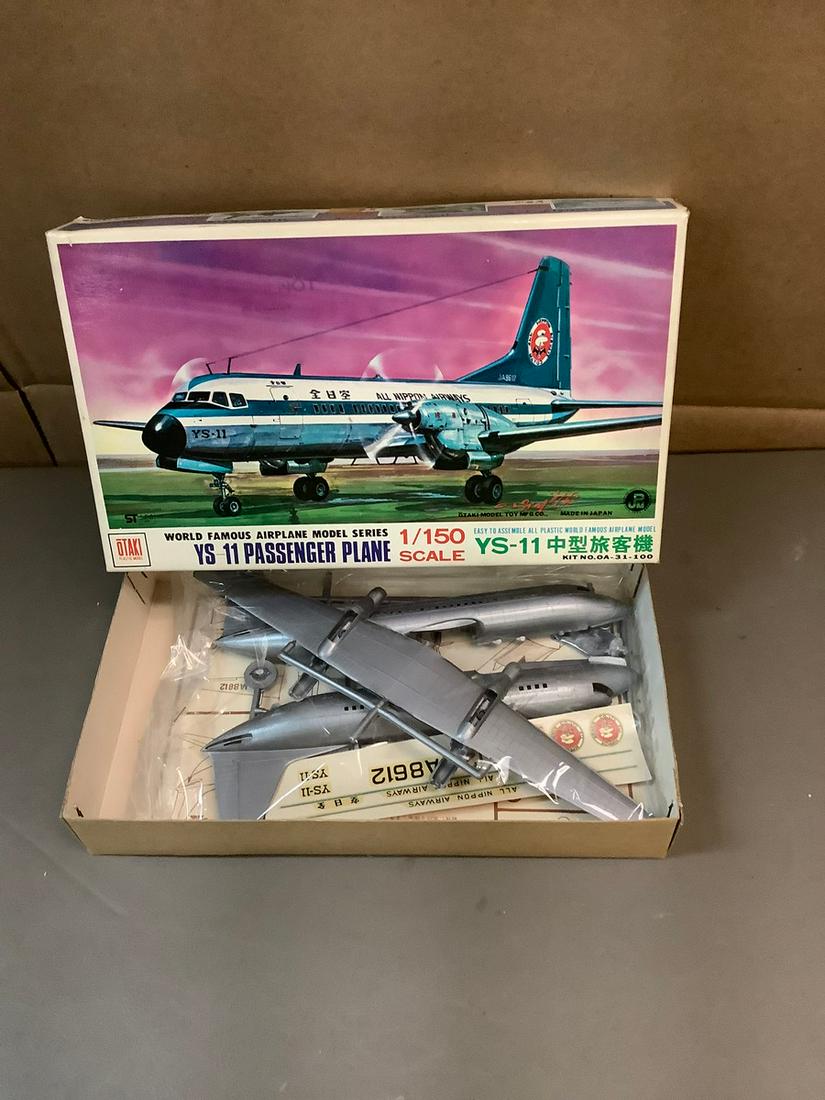 Vintage Otaki World Famous Airplane Model Series YS-11 Passenger Plane 1/150 Scale Model Kit (1 of 1)