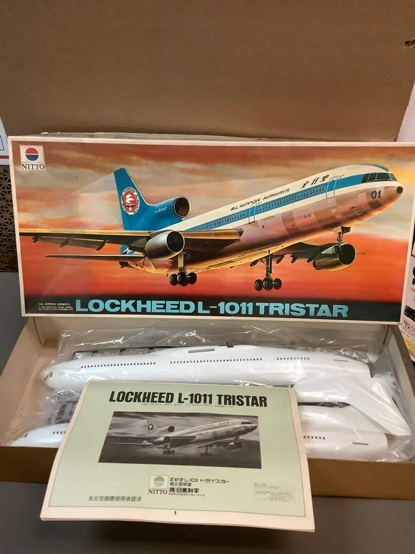 Vintage Nitto Lockheed L-1011 Tristar 1/100 Scale Model Kit (1 of 1)