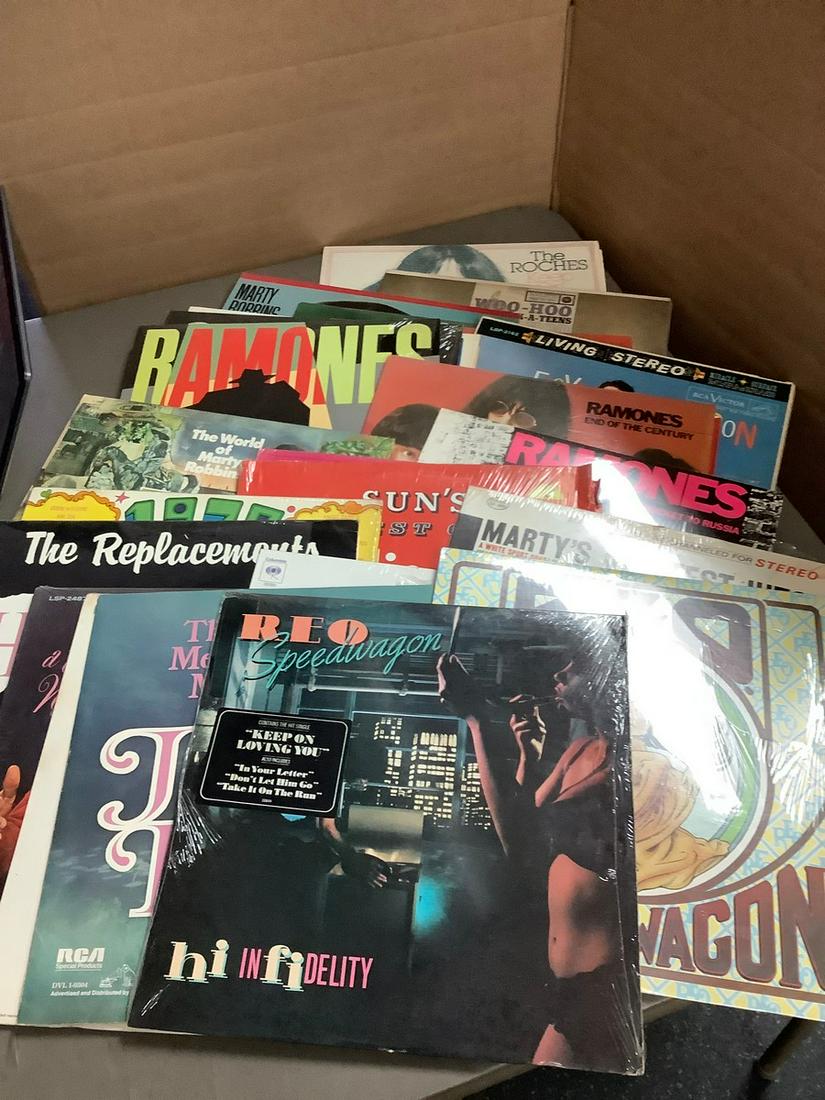 Lot of Albums including Marty Robbins, The Roches, Ramones, REO Speedwagon and More (1 of 1)