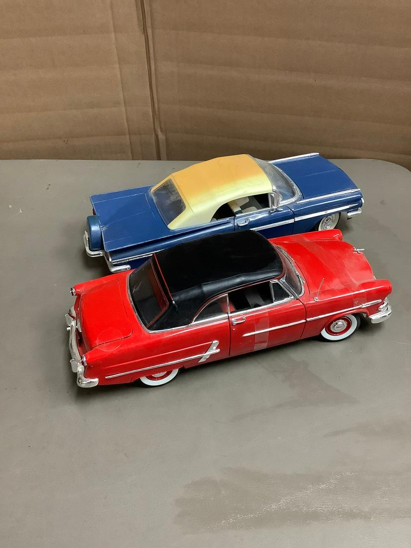 Welly 1953 Ford Crestline Sunliner 11" and Road Tough 1959 Chevrolet Impala 11" (1 of 1)