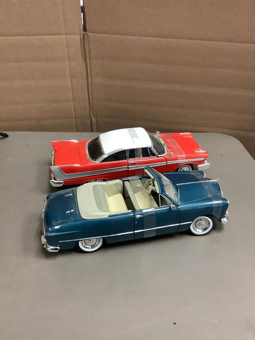 ERTL 1968 Plymouth 11.5" (Battery Operated) and Maisto 1949 Ford 10" (1 of 1)