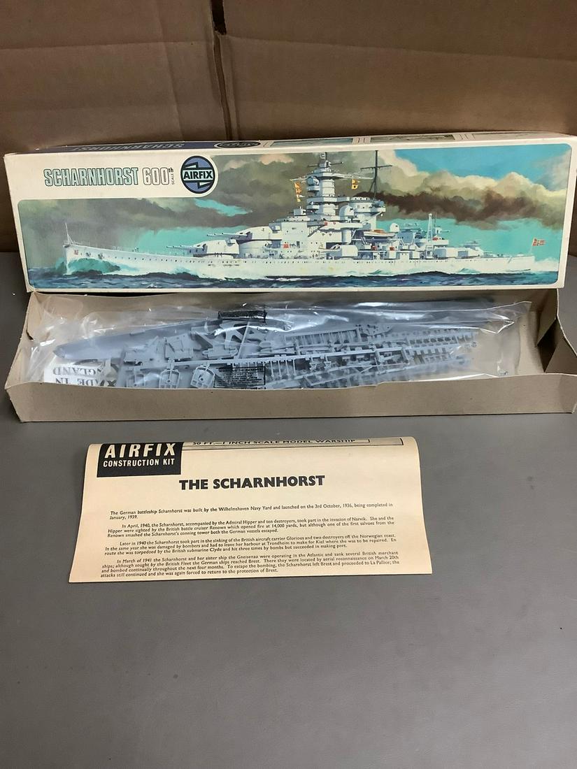 Vintage AirFix Scharnhorst 600th Scale Model Kit (1 of 1)