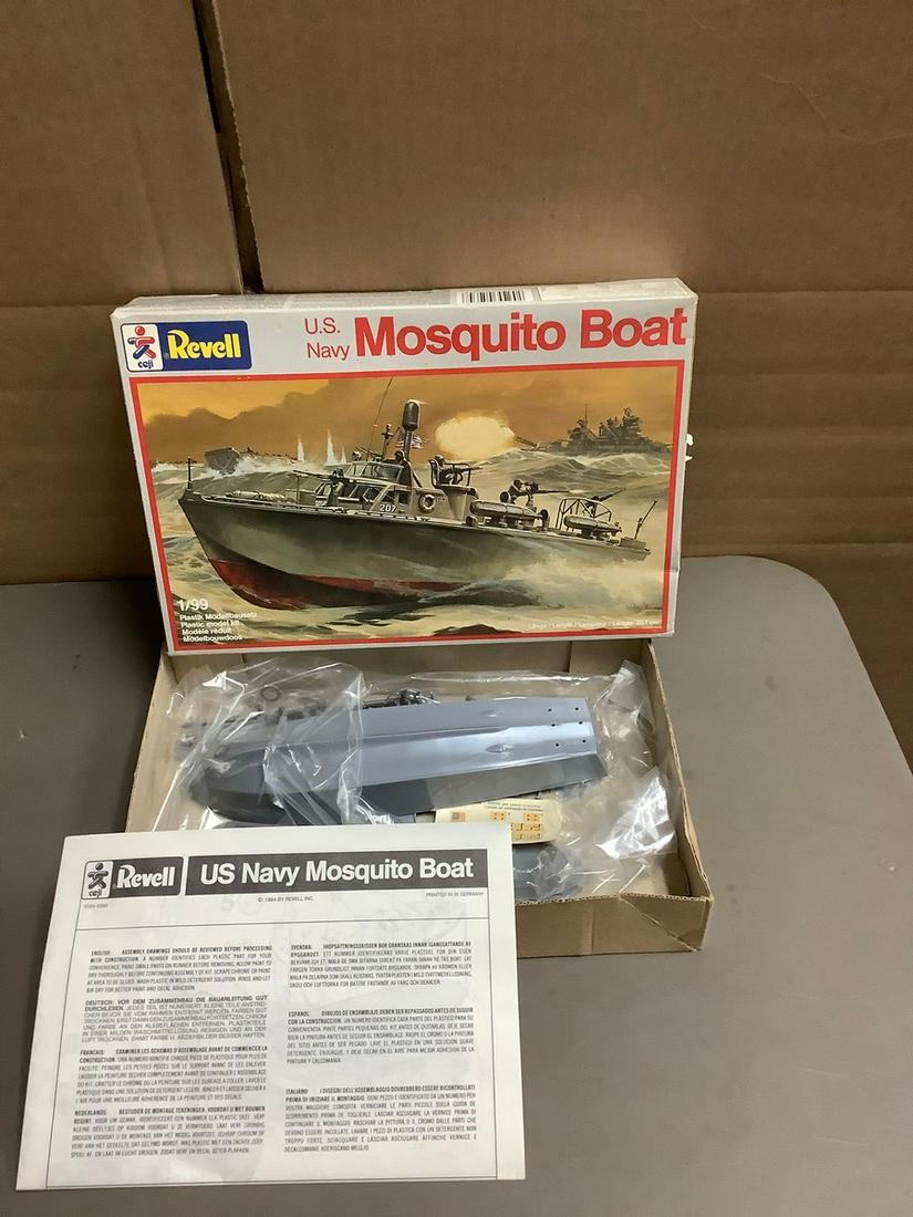 Vintage Revell U.S. Navy Mosquito Boat 1/99 Scale Model Kit (1 of 1)