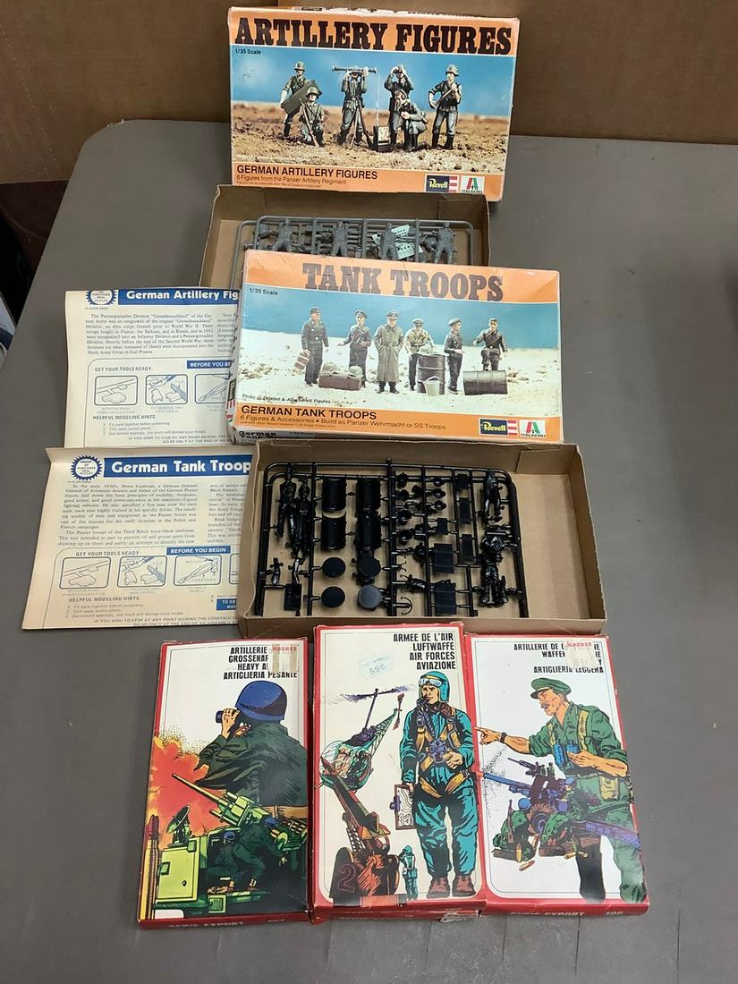 Lot of Revell Tank Troops, Artillery Figures and Atantic Serie Exports (1 of 1)