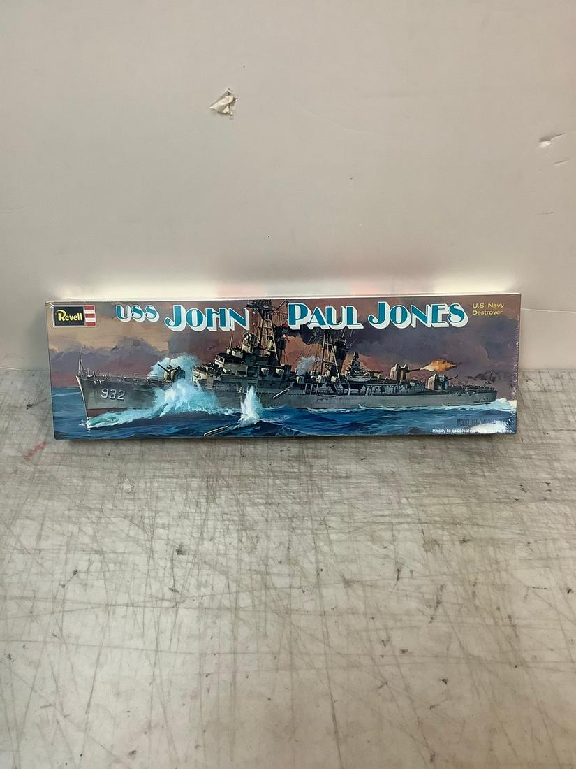 Sealed Revell USS John Paul Jones U.S. Navy Destroyer Model Kit (1 of 1)