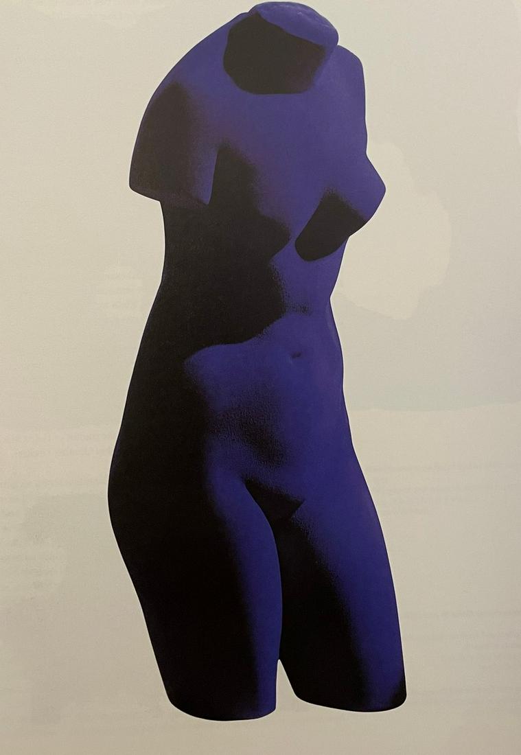 Yves Klein - Blue Venus, 1962: YVES KLEIN (1928-1962) Blue Venus, 1962 Print in Colors 4 1/2" x 9 1/2" Yves Klein was a French Conceptual artist with a wide-ranging and highly influential practice. Perhaps best remembered for his c
