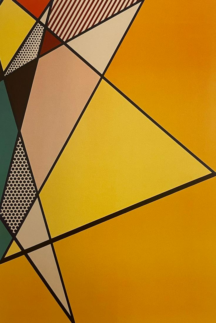 Roy Lichtenstein - Imperfect Painting, 1987: ROY LICHTENSTEIN (1923-1997) Imperfect Painting, 1987 Print in Colors 7" x 10 3/4" Roy Lichtenstein was an American artist known for his paintings and prints which referenced commercial art and popula