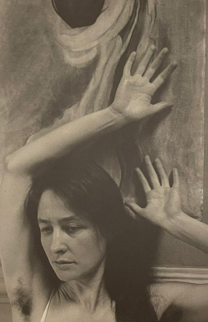 Alfred Stieglitz - Georgia O Keeffe, 1918: ALFRED STIEGLITZ (1864-1946) Georgia O Keeffe, 1918 Print in Colors, Printed in the 1980s 6" x 9" Alfred Stieglitz was a renowned photographer who contributed greatly to the development of Modernism d