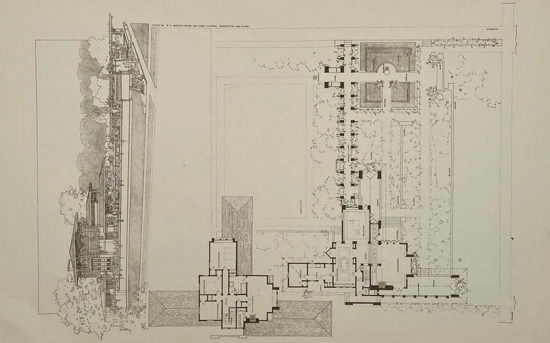 Frank Lloyd Wright - Illinois, Floorplan (1 of 6)