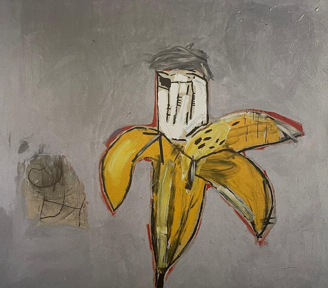 Jean Michel Basquiat - Brown Spots, Portrait of Andy Warhol as a Banana, 1984 (1 of 1)