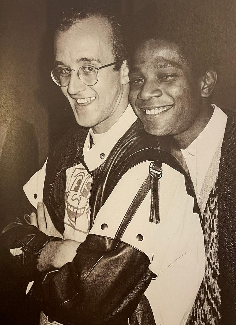 Jean Michel Basquiat - Basquiat and Keith Haring: JEAN MICHEL BASQUIAT (1960-1988) Basquiat and Keith Haring Print in Colors 8 3/4" x 12" Jean-Michel Basquiat was an influential African-American artist who rose to success during the 1980s. BasquiatÃ