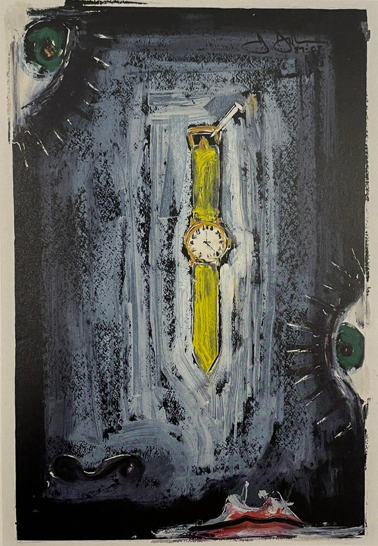 Jasper Johns - Untitled, 1987: JASPER JOHNS (B. 1930) Untitled, 1987 Print in Colors 4 3/4" x 6 3/4" Jasper Johns is an iconic American artist who came to define the period between Abstract Expressionism and Pop Art. In Flag (1954�