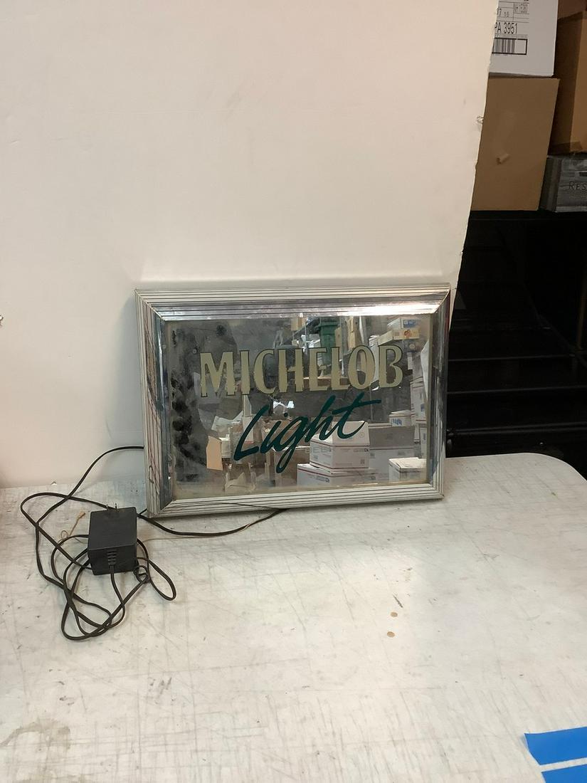 1991 Michelob Light Beer Mirrored Sign 20x15x3 (Untested) (1 of 1)