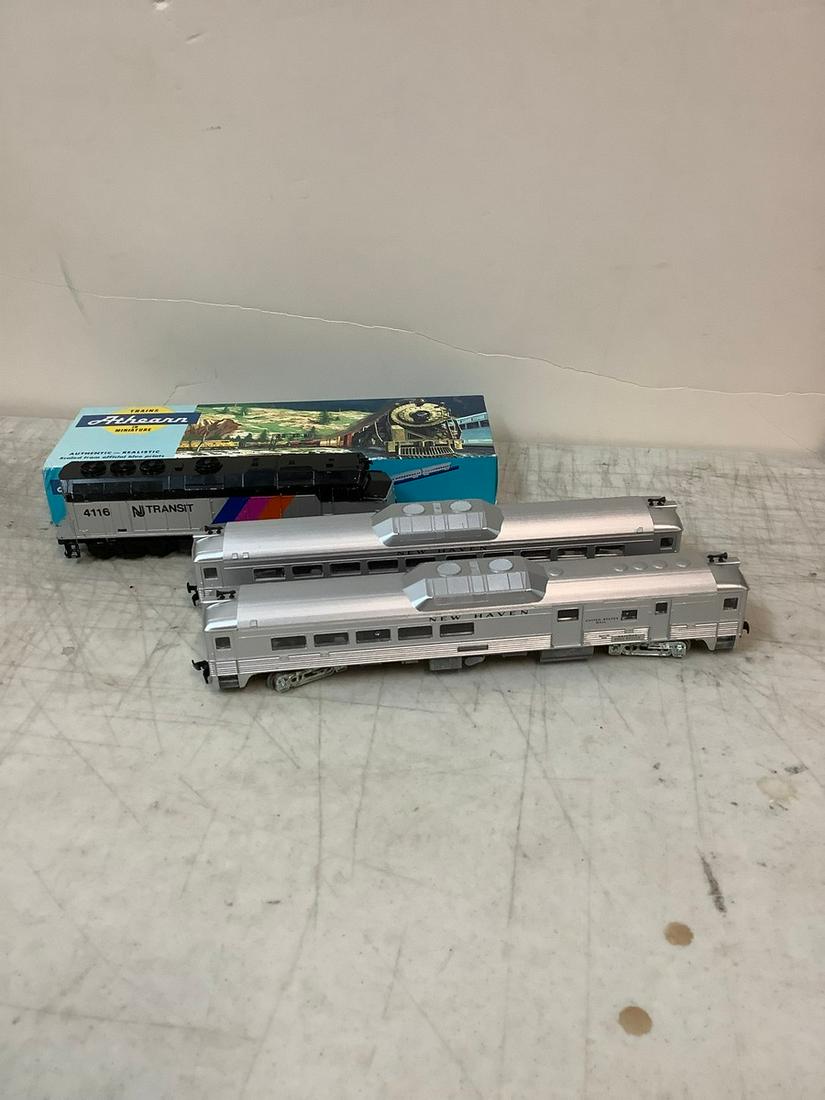 Lot of Trains and Life-Line NJ Transit Engine (1 of 1)