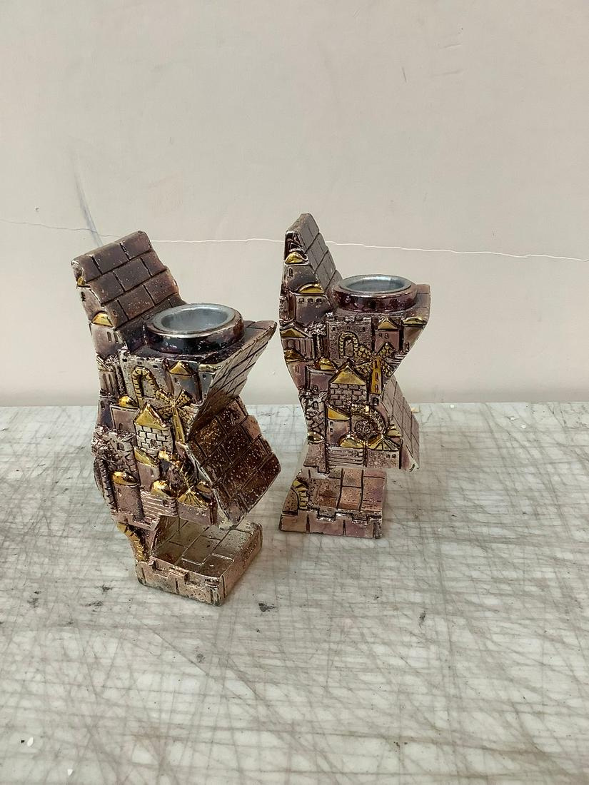 Karshi 925 Jerusalem Candle Holders 5" (1 of 1)
