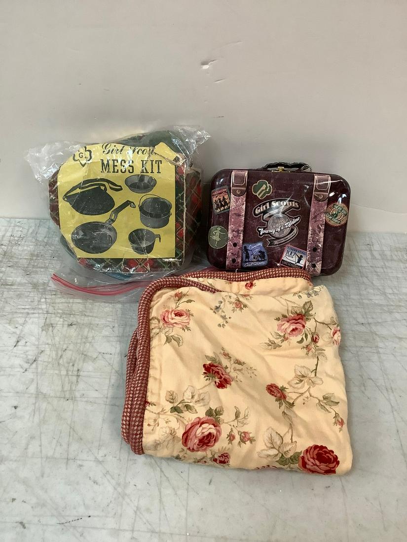 Lot of Girls Scout Lunch Box, Mess Kit and More (1 of 1)