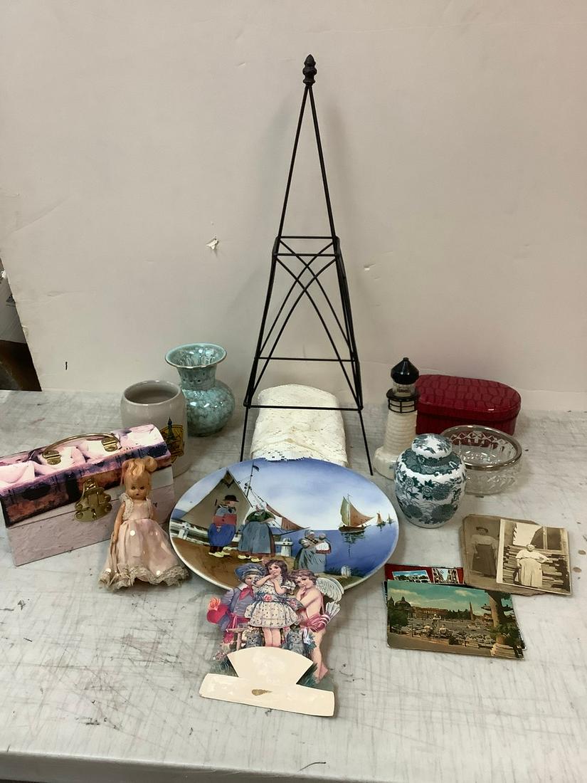 Decorative Plate Made in Germany, Hand Painted Vase Made in Holland, Japanese Ginger Jar, Vintage (1 of 1)