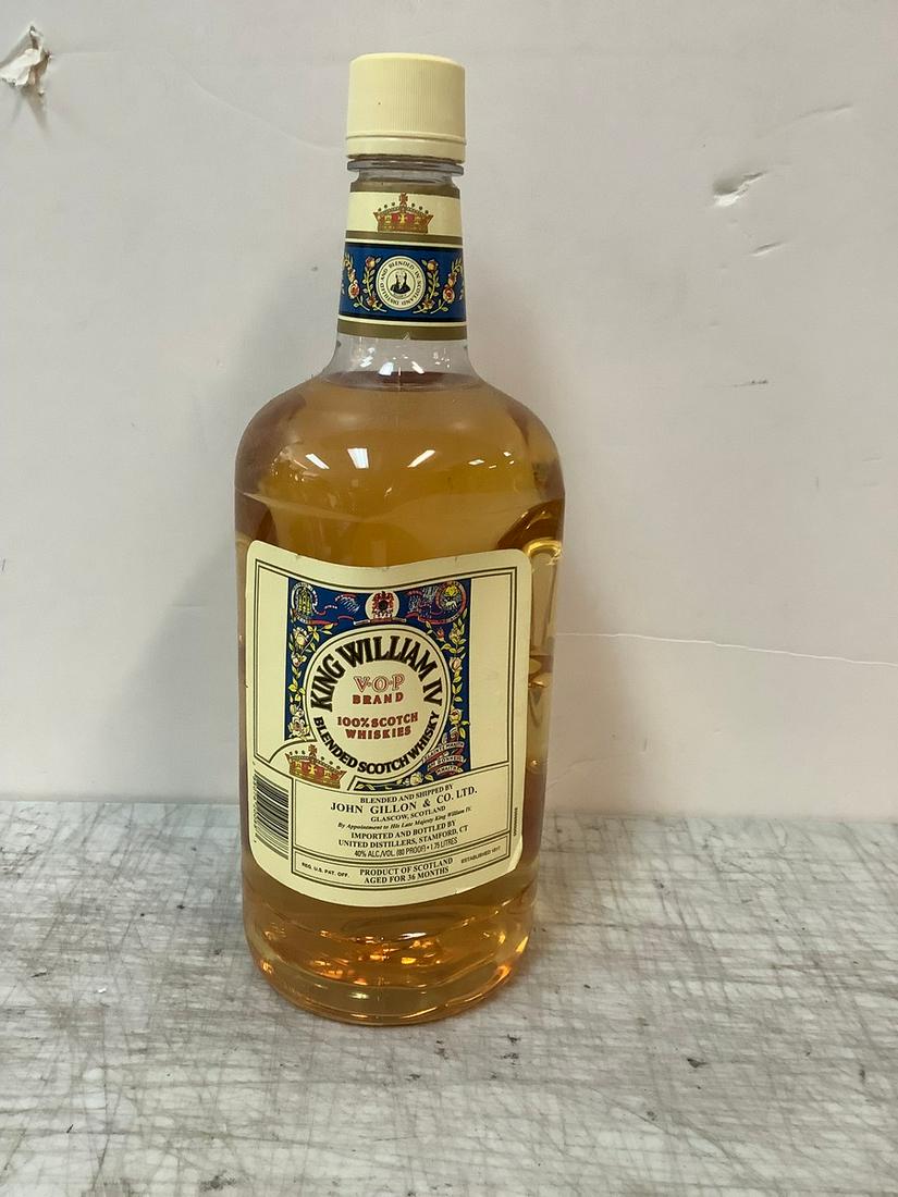 Sealed King Williams IV Blended Scotch Whisky 1.75 Liters (1 of 1)