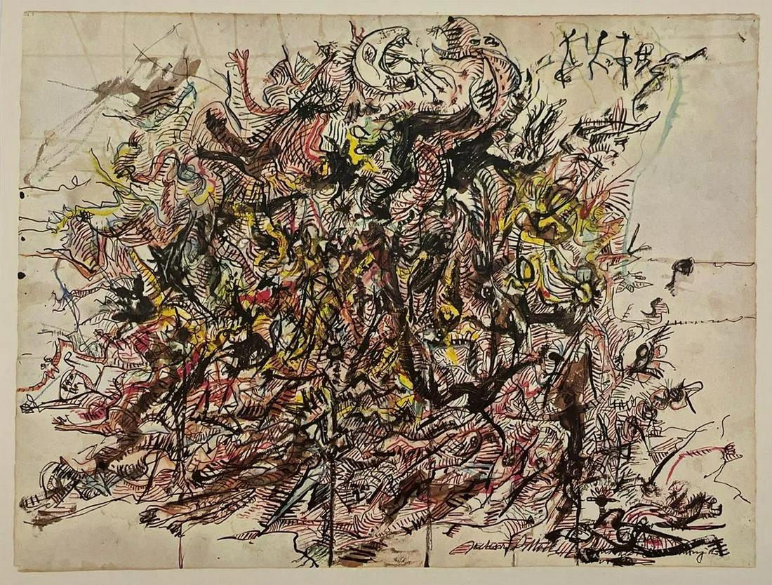 Jackson Pollock - Untitled, 1944 (#0020) on Dec 13, 2022 | Emanon ...