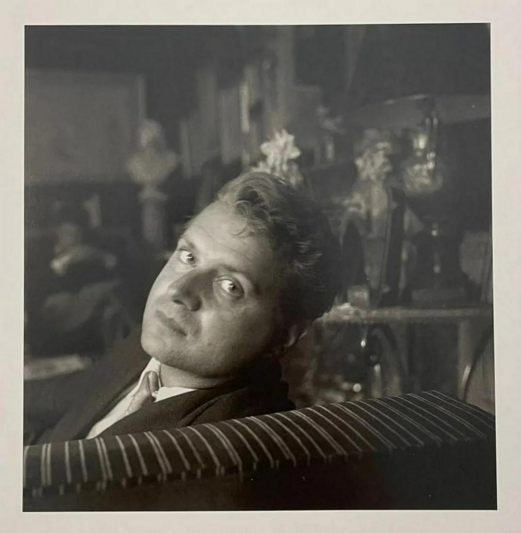 Cecil Beaton - Francis Bacon, 1951: CECIL BEATON (1904-1980) Francis Bacon, Reddish, 1951 Print in Colors 7 1/4" x 7 1/4" Cecil Beaton was a British photographer and designer best known for his elegant photographs of high society. Worki