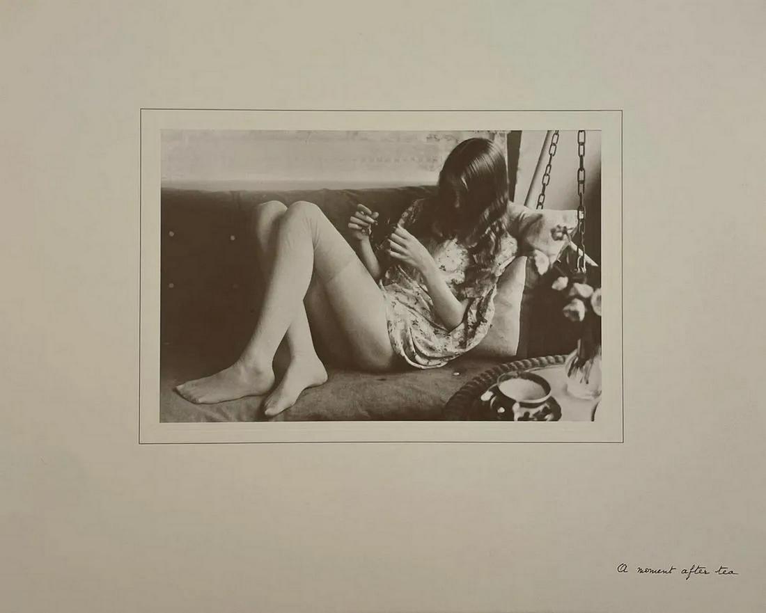 David Hamilton - A Moment After Tea: DAVID HAMILTON (1933-2016) A Moment After Tea Print in Colors 11 3/4" x 14 3/4" David Hamilton (British, b.1933) is a celebrated photographer in both the United Kingdom and France, best-known for his