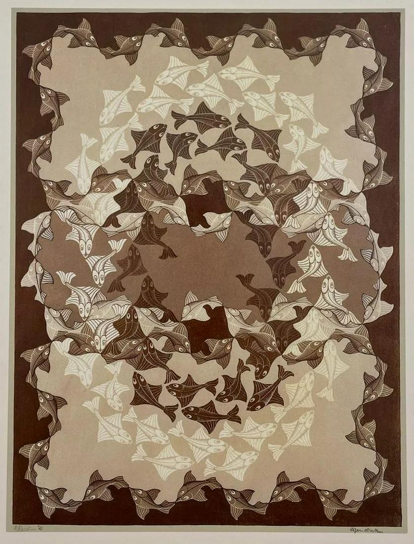 M.C. Escher - Fish, 1941 (1 of 1)