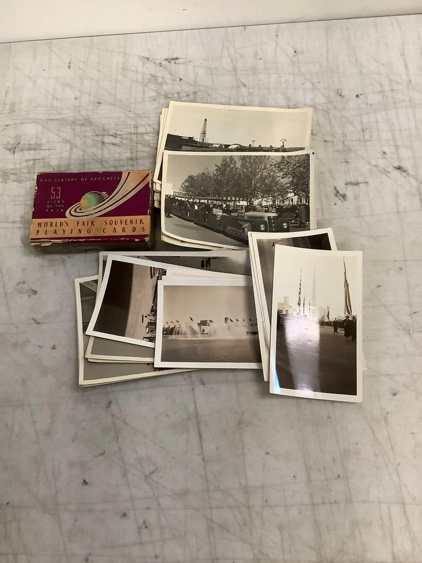 Lot of Vintage World Fair Pictures and Playing Cards (1 of 1)