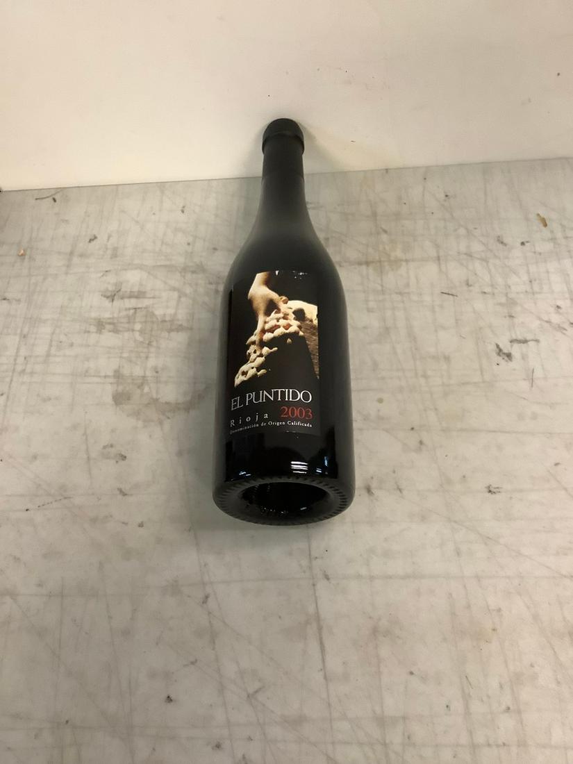 Sealed 2003 El Puntido Rioja 750ml: Any contents in bottle is Free; You are bidding on the bottle & unbroken tax stamp
