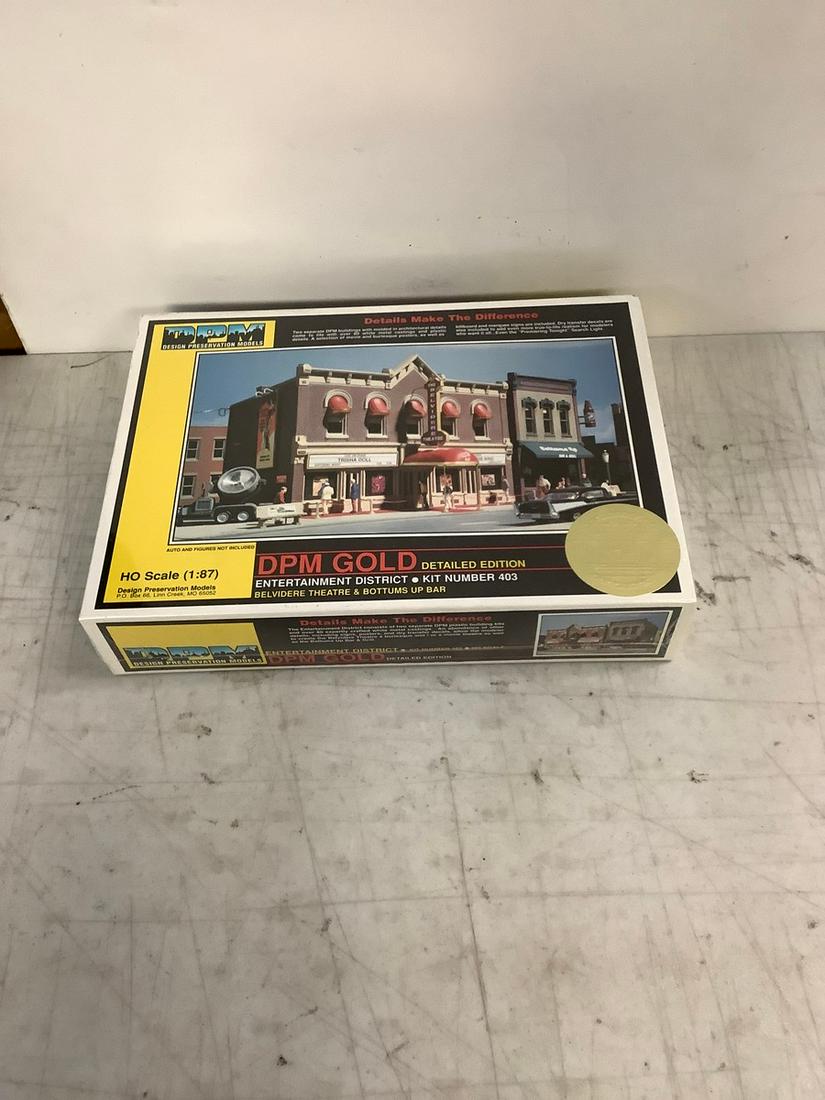 Sealed DPM HO Scale 1:87 DPM Gold Detailed Edition Entertainment District Kit Number 403 "Belvidere (1 of 1)
