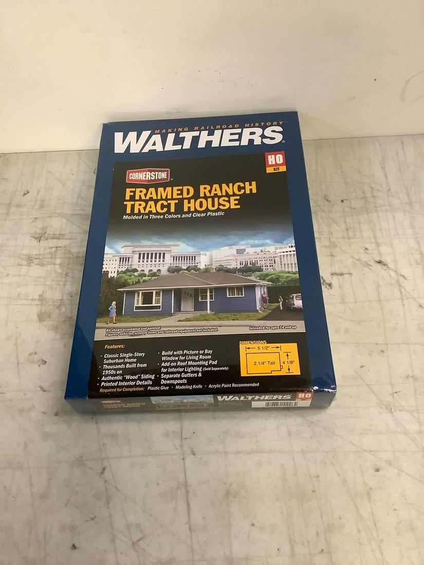Sealed CornerStone Walthers Framed Ranch Tract House Model Kit (1 of 1)