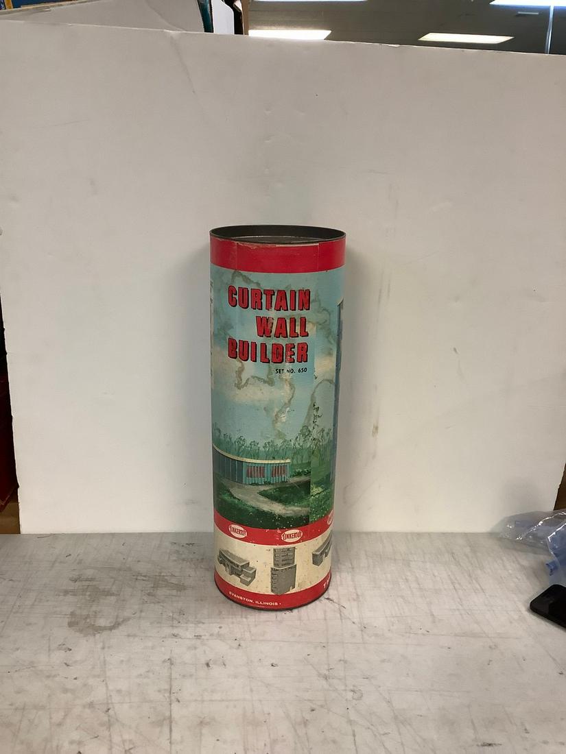 Vintage Tinker Toy Curtain Wall Builder Set # 650 (1 of 1)