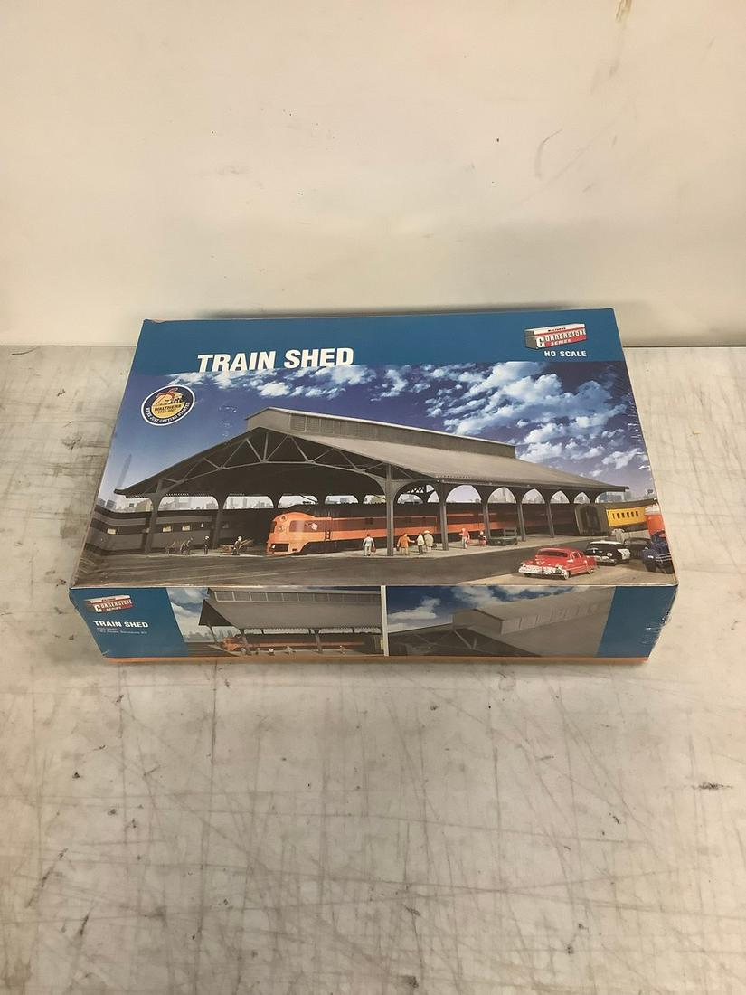 Sealed CornerStone HO Scale Train Shed Structure Kit (1 of 1)