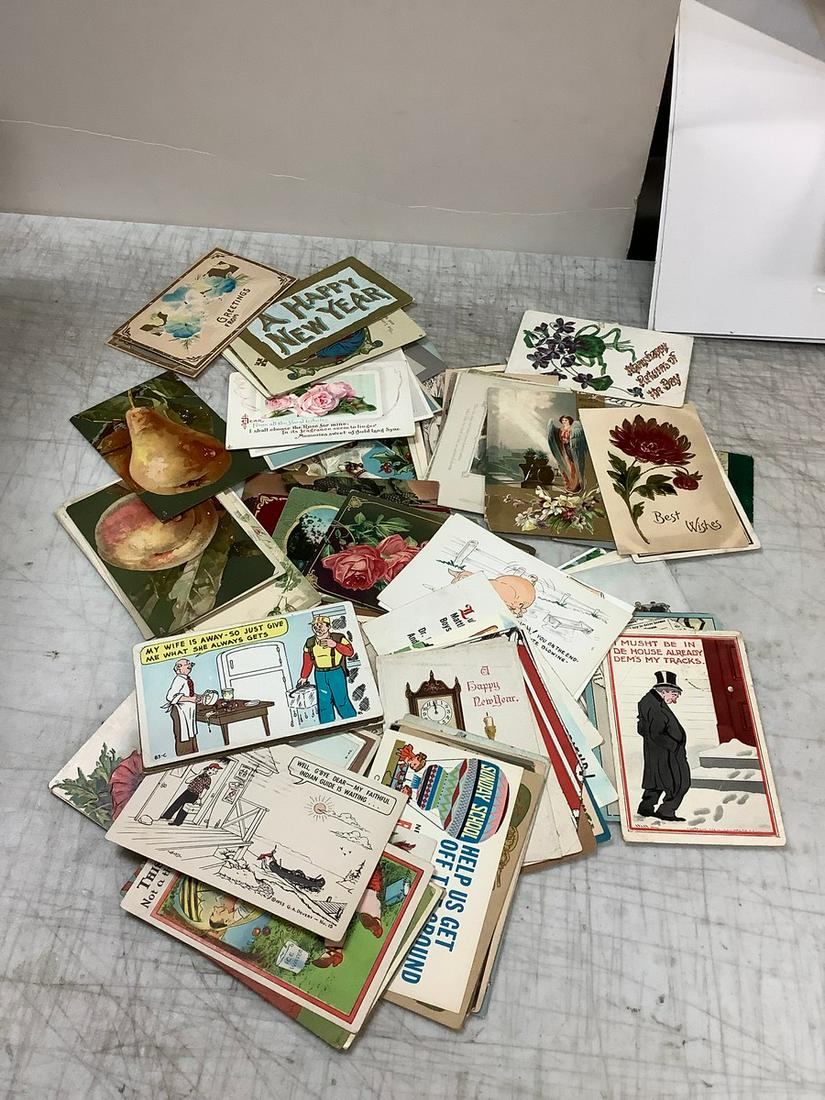 Large Lot of Early 1900's Postcards (At Least 100) (1 of 1)