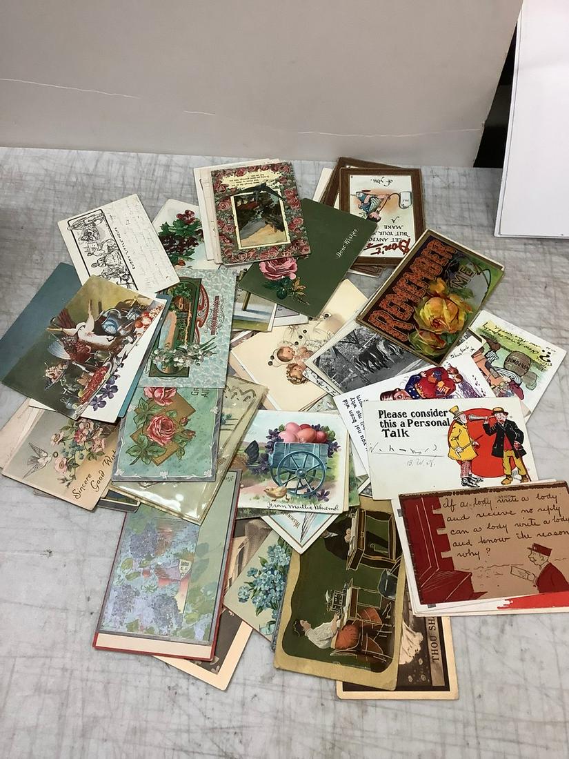 Lot of Vintage Early 1900's Postcards and Stamps (At Least 100) (1 of 1)