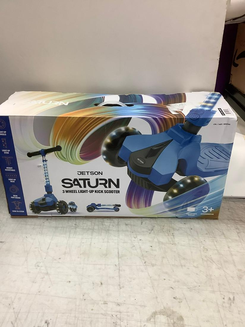 New Jetson Saturn 3 Wheel Light UP Kick Scooter: New Jetson Saturn 3 Wheel Light UP Kick Scooter
