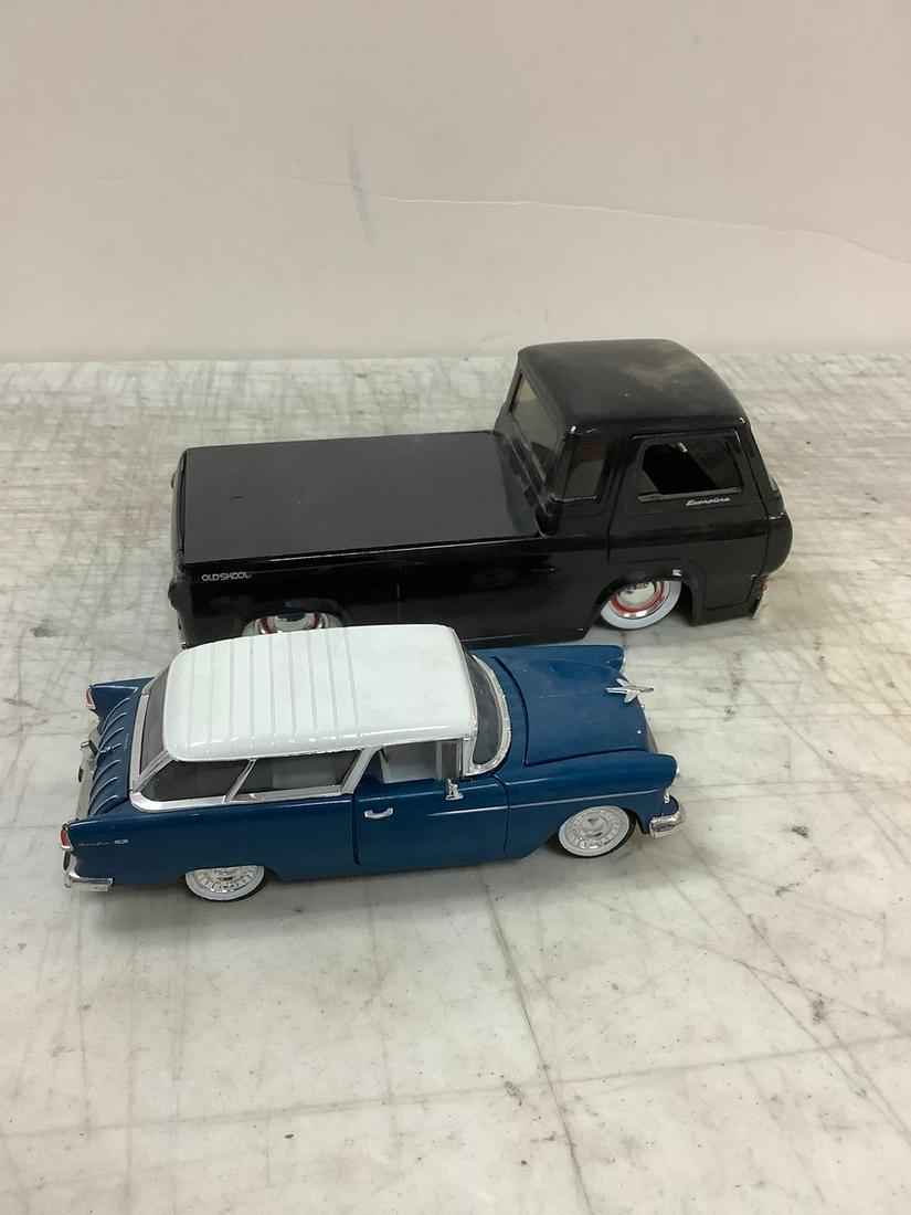 1955 Chevy Belair, Jada 1965 Ford Econoline Pickup, longest 8" (1 of 1)