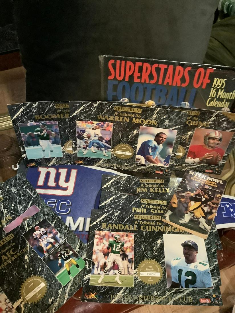 2007 NY Giants NFC Champions SuperBowl XLII Pennant, 1993 Spectrum Quaterback Club Pictures, (1 of 1)