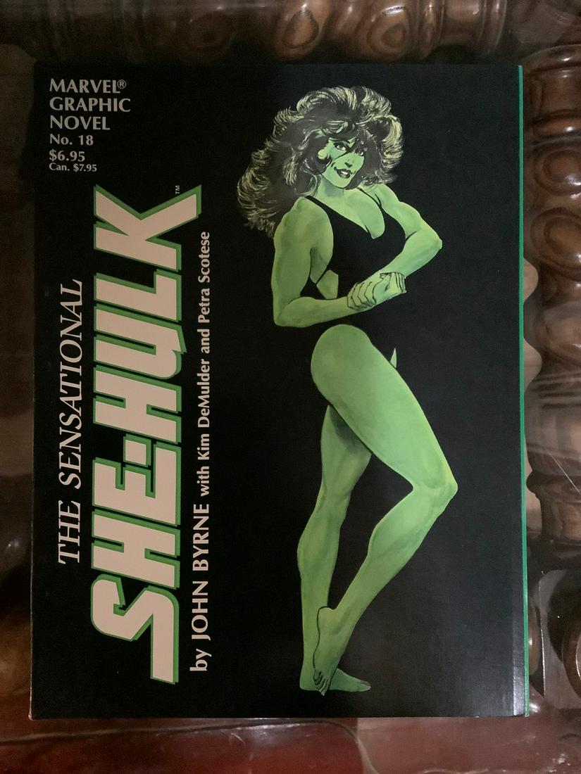 Marvel Graphic Novel No. 18 The Sensational She-Hulk Comic Book (1 of 1)
