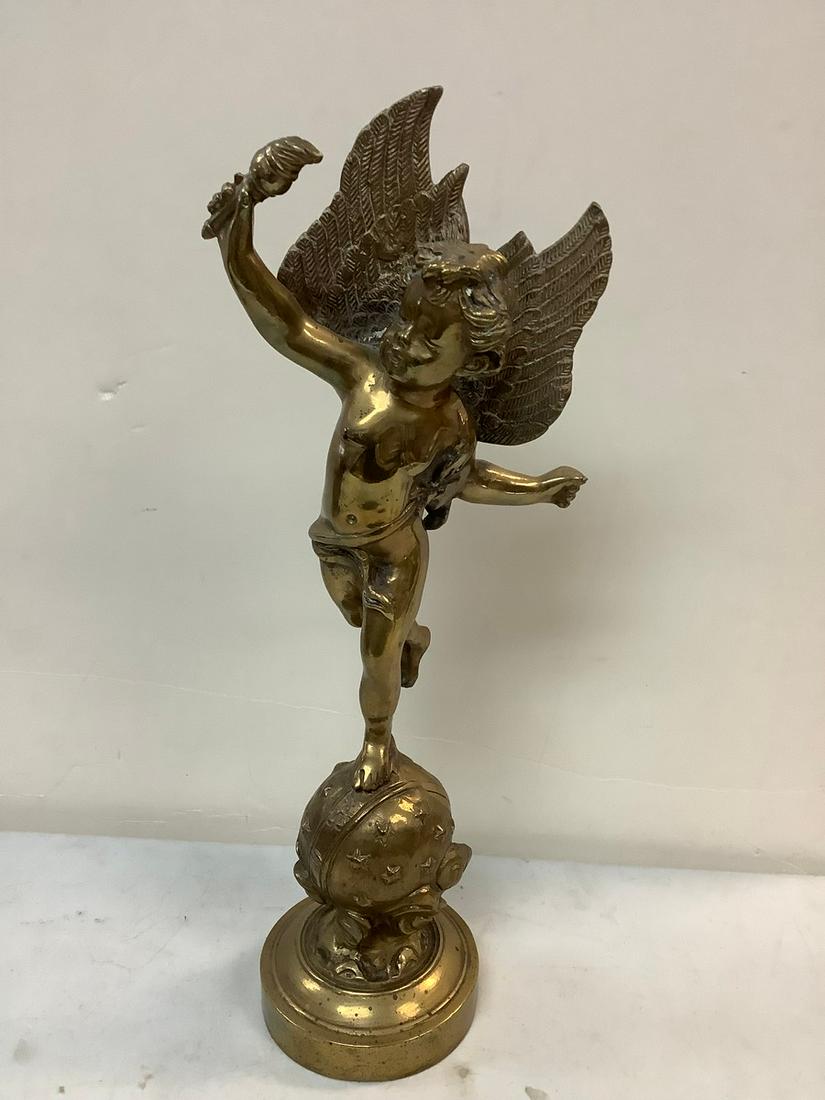 Heavy Brass Angel Statue 18" (1 of 1)