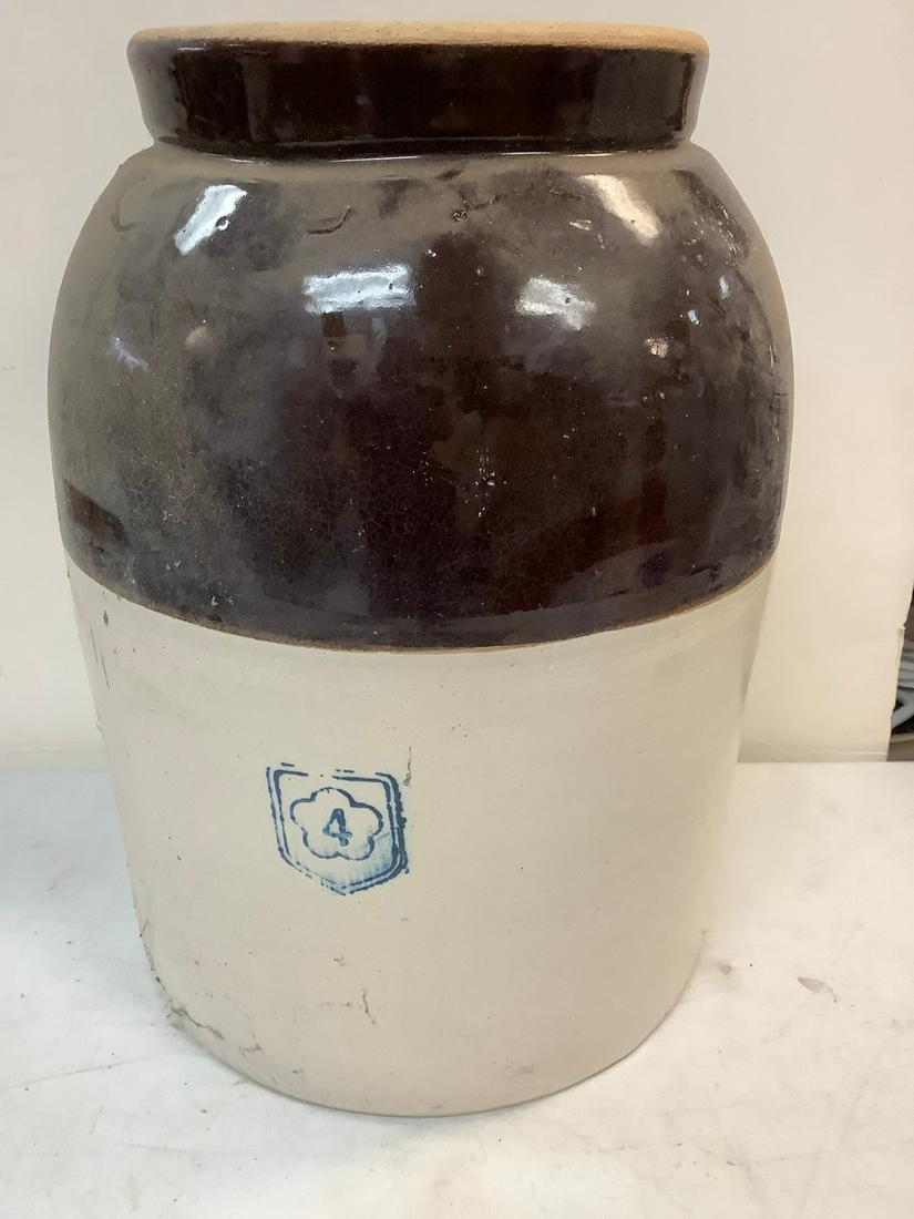 Vintage Large No. 4 Crock 15": Vintage Large No. 4 Crock 15"