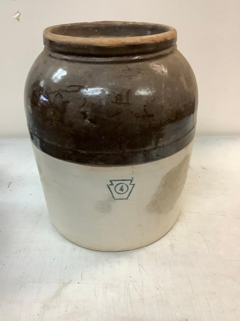 Vintage No. 4 Crock 14": Vintage No. 4 Crock 14"