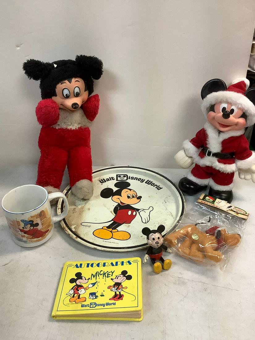 Lot of Vintage Mickey Mouse Plush, tray and more (1 of 1)
