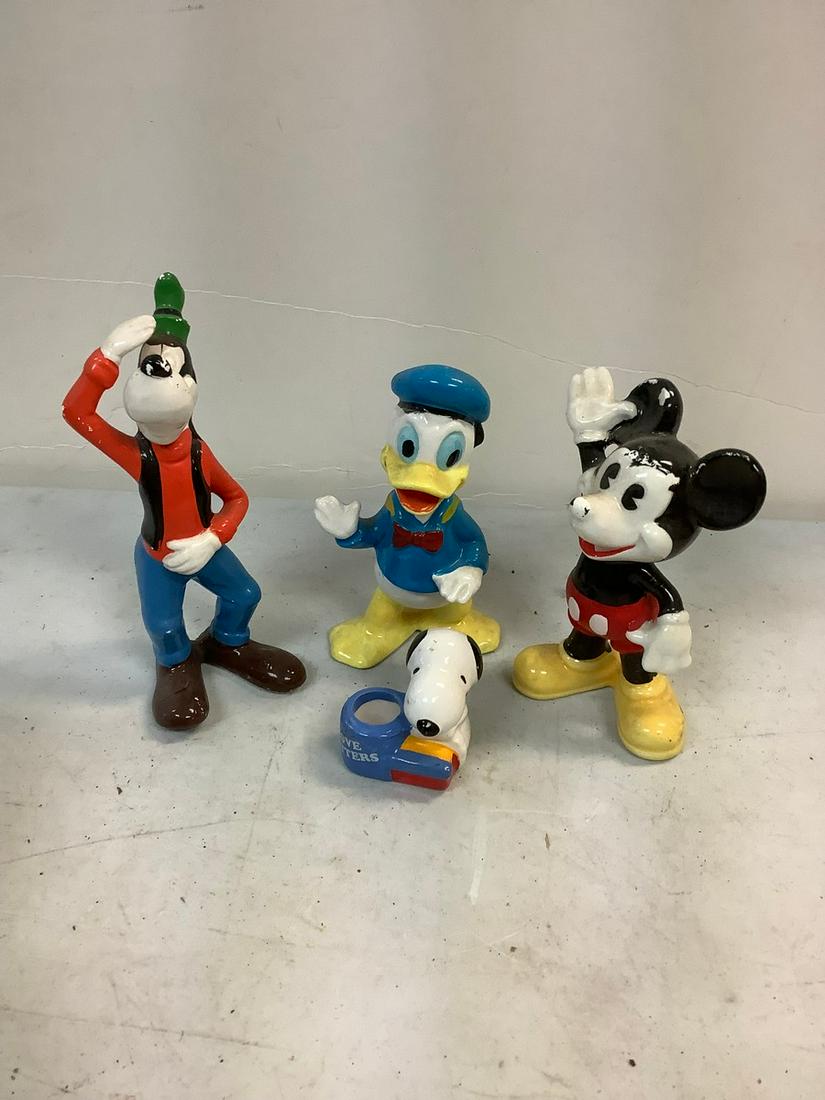 Lot of Vintage Enesco Ceramic Disney Charaters, Mickey Mouse, Donald Duck, Goofy and more: Lot of Vintage Enesco Ceramic Disney Charaters, Mickey Mouse, Donald Duck, Goofy and more