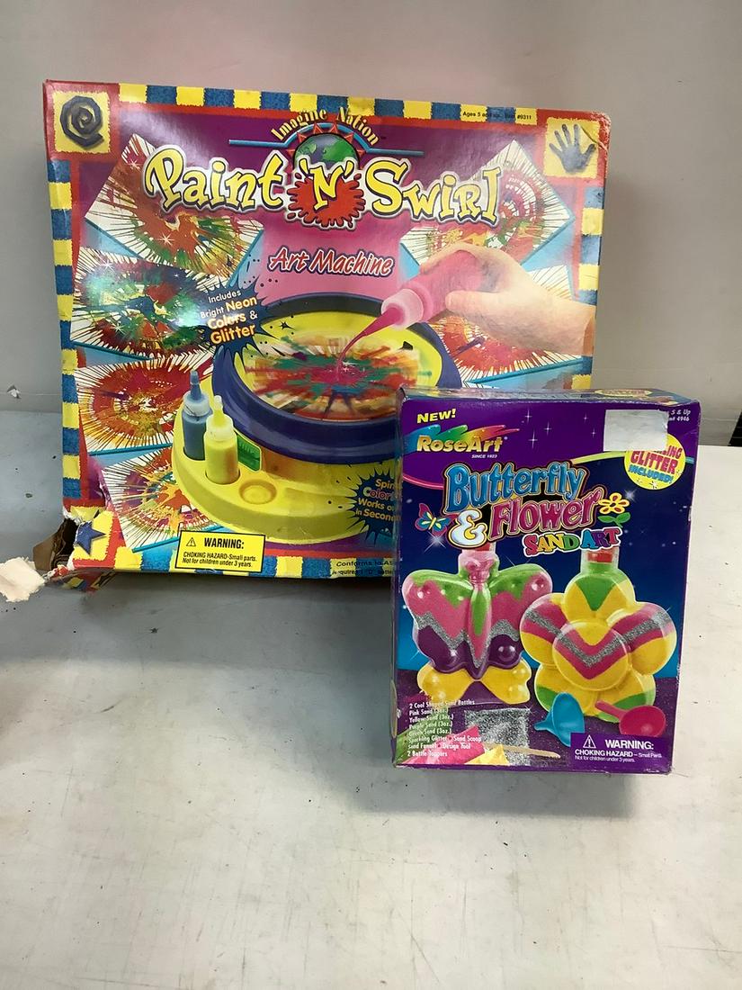 Lot of Paint n' Swirl and Sand Art kits: Lot of Paint n' Swirl and Sand Art kits