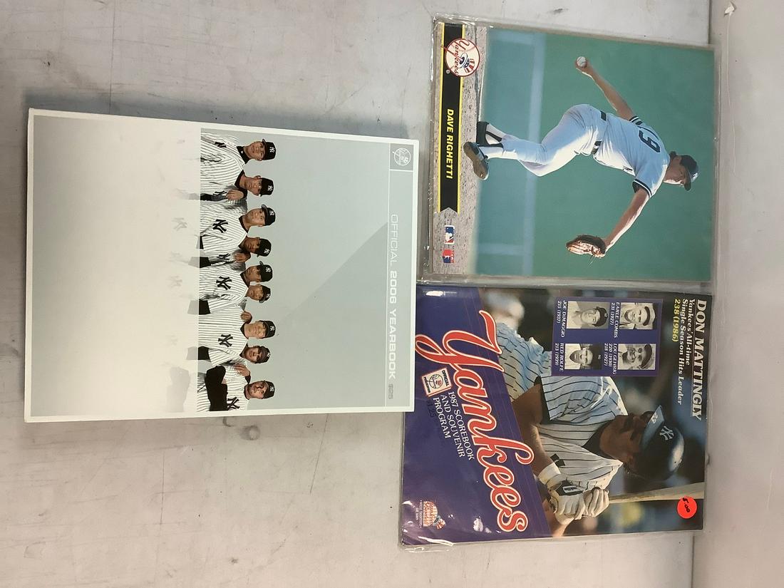 Lot of Yankees Yearbook, 1987 Souvenir Program and more (1 of 1)