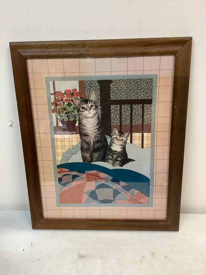 Framed Harry Wysocki Reproduction Print 18x23 (1 of 1)