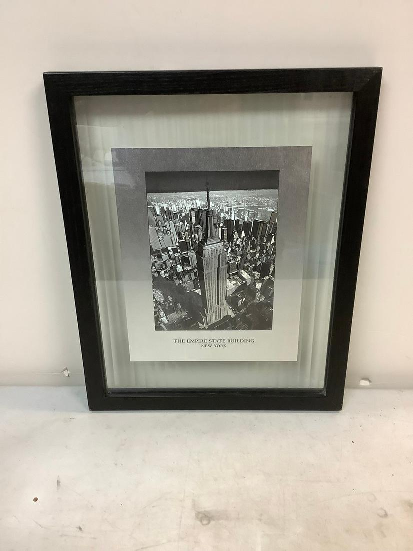 Framed The Empire State Building New York Picture 12.5x15.5 (1 of 1)