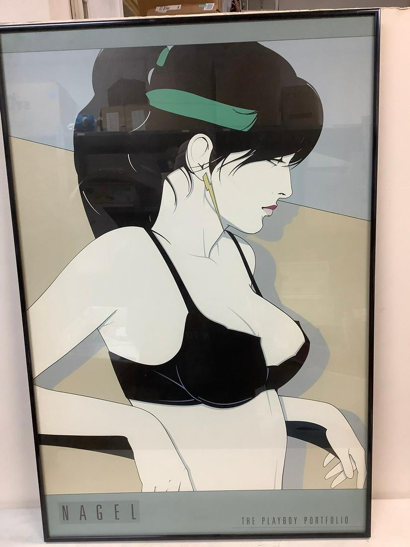 Framed Patrick Nagel The Playboy Portfolio Picture 24x36.5 (1 of 1)