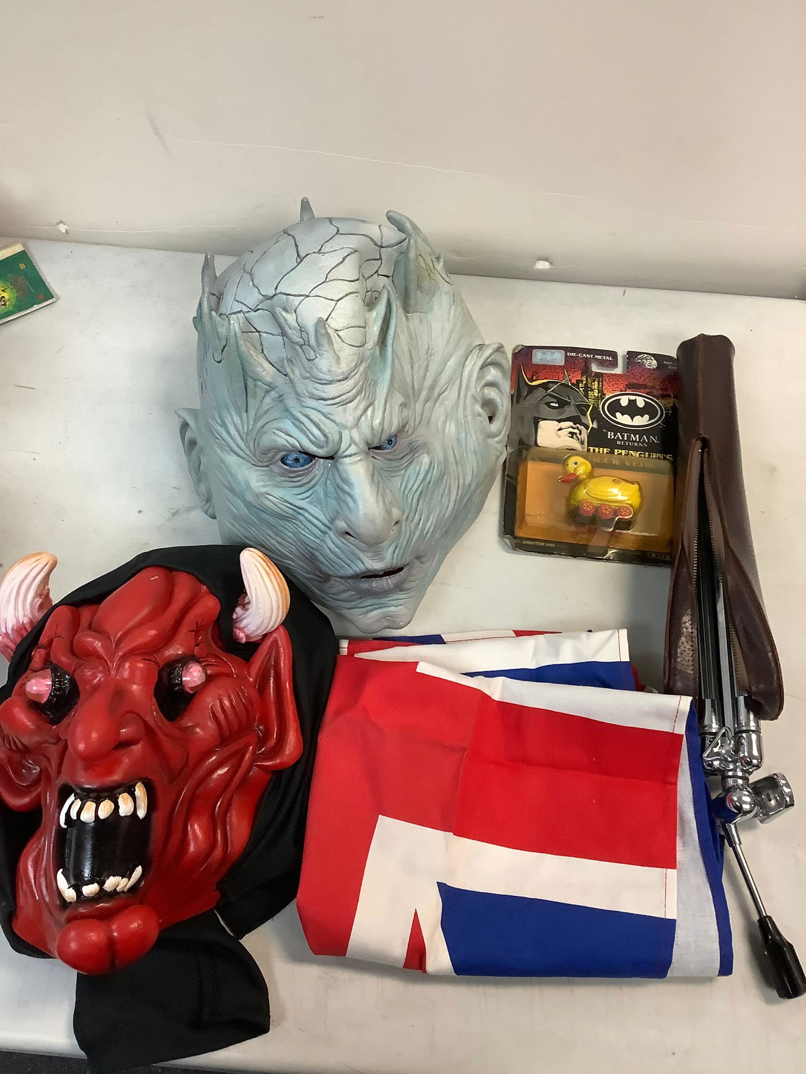 Lot of demon masks, Tripod with case and more (1 of 1)