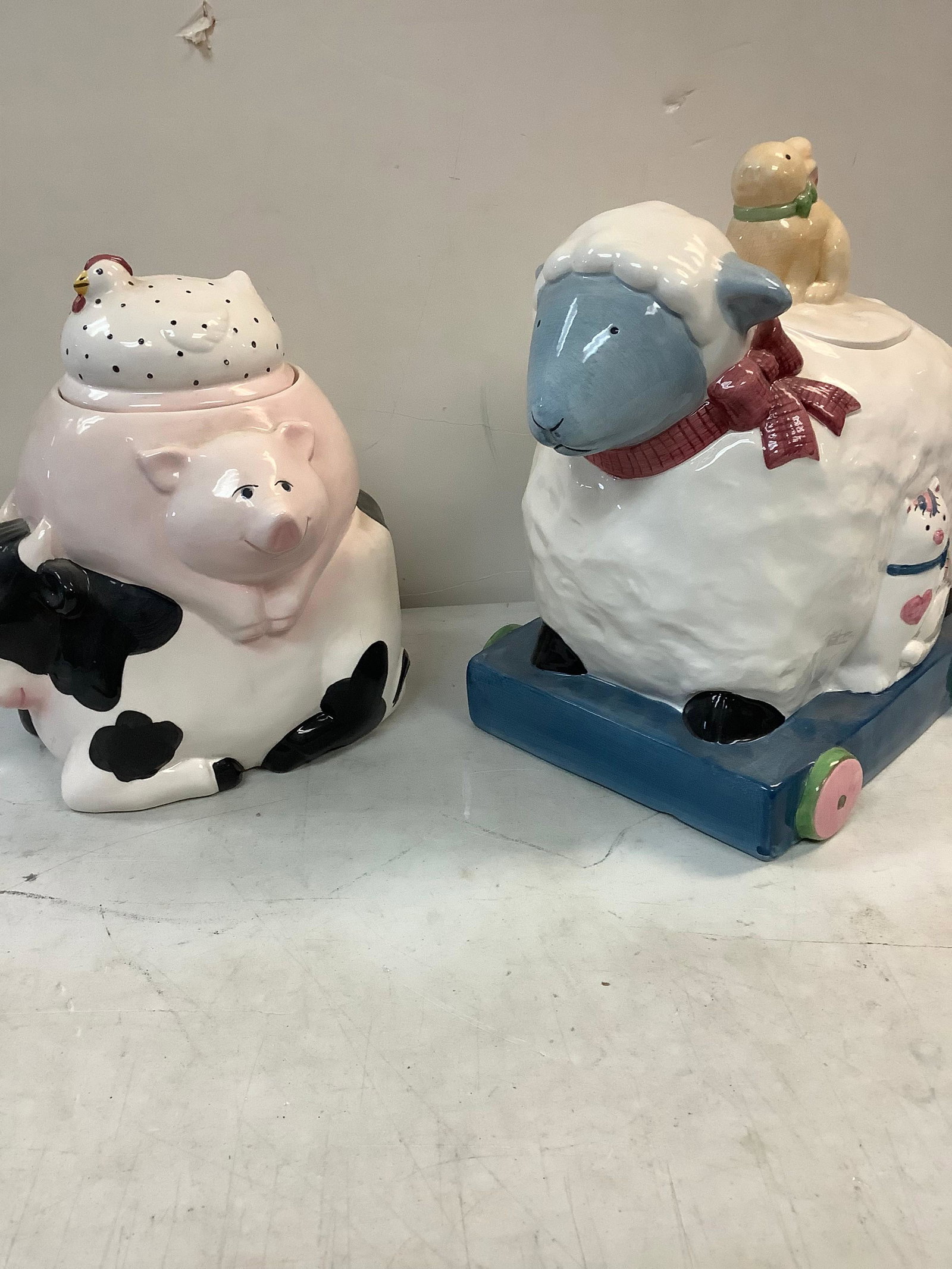 Lot of 1992 Clay Art and Susan Winget Cookie Jars 11" (1 of 1)